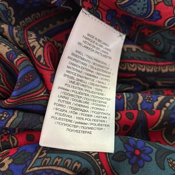 Lauren Ralph Lauren- Women’s Paisley Ruffle Dress - Size 2 - Picture 12 of 13